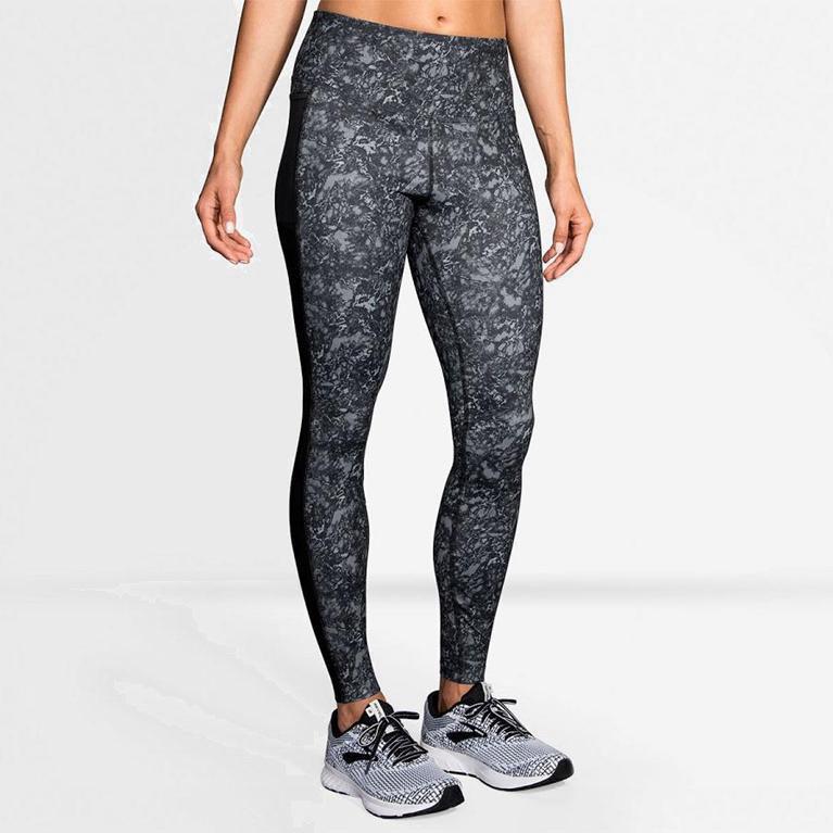 Brooks Greenlight - Leggings Mujer - Gris (VD1596728)